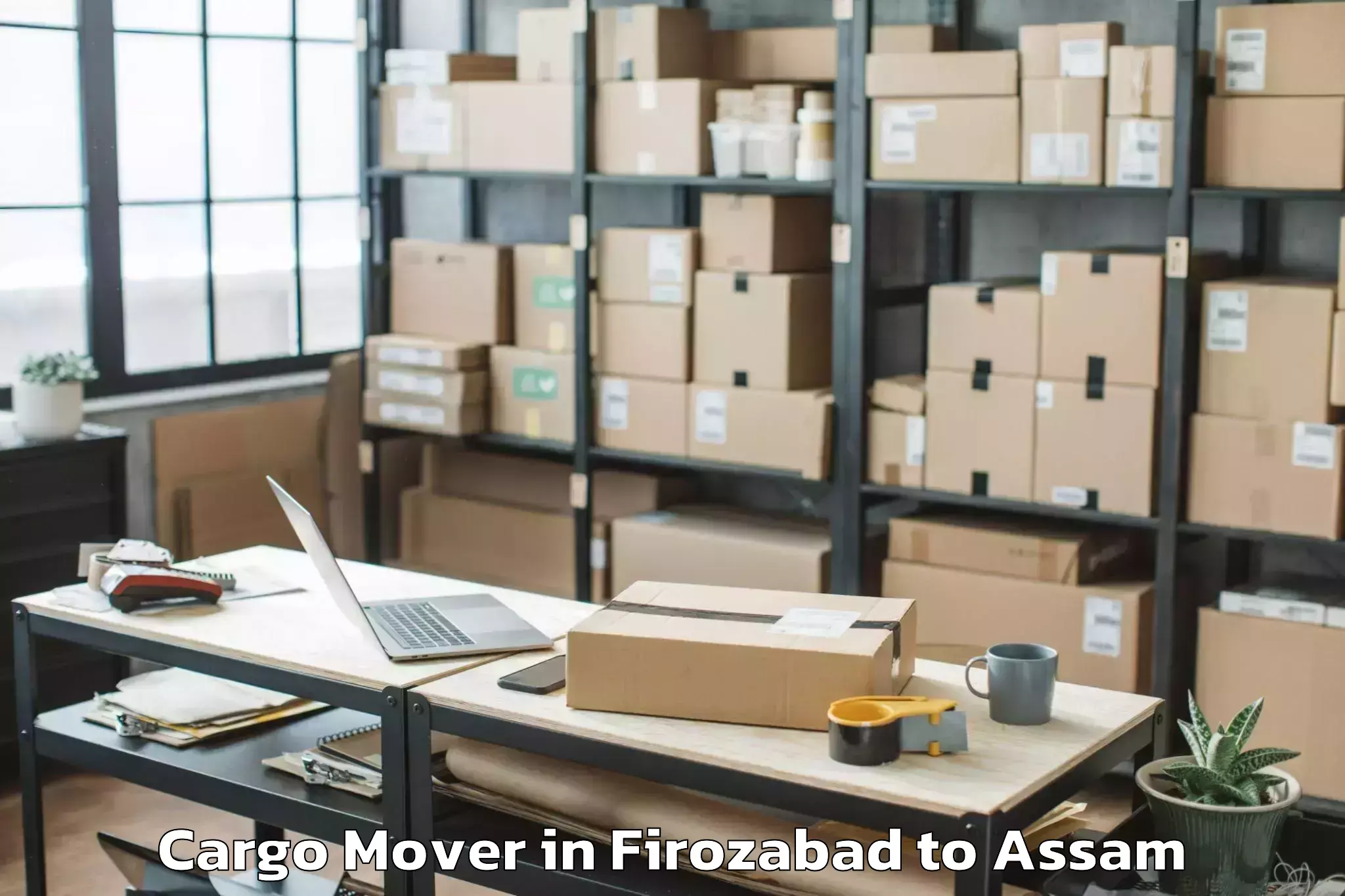 Book Firozabad to Khoirabari Cargo Mover